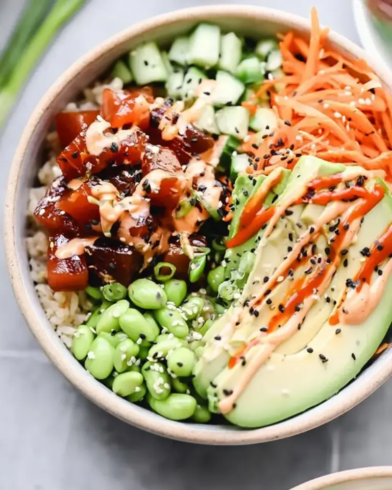 A delicious plate of Poke Bowl Recipe