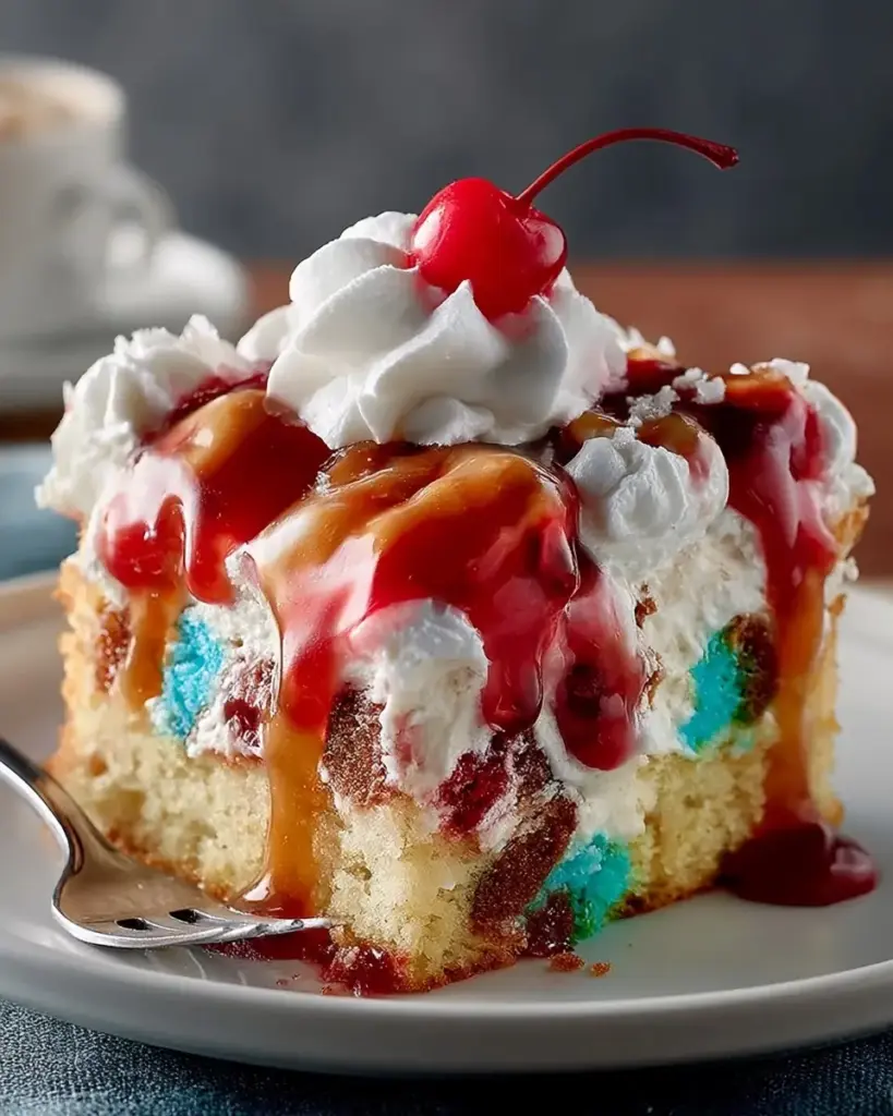 A delicious plate of Poke Cake Recipes: Enjoy Moist Perfection Every Time!