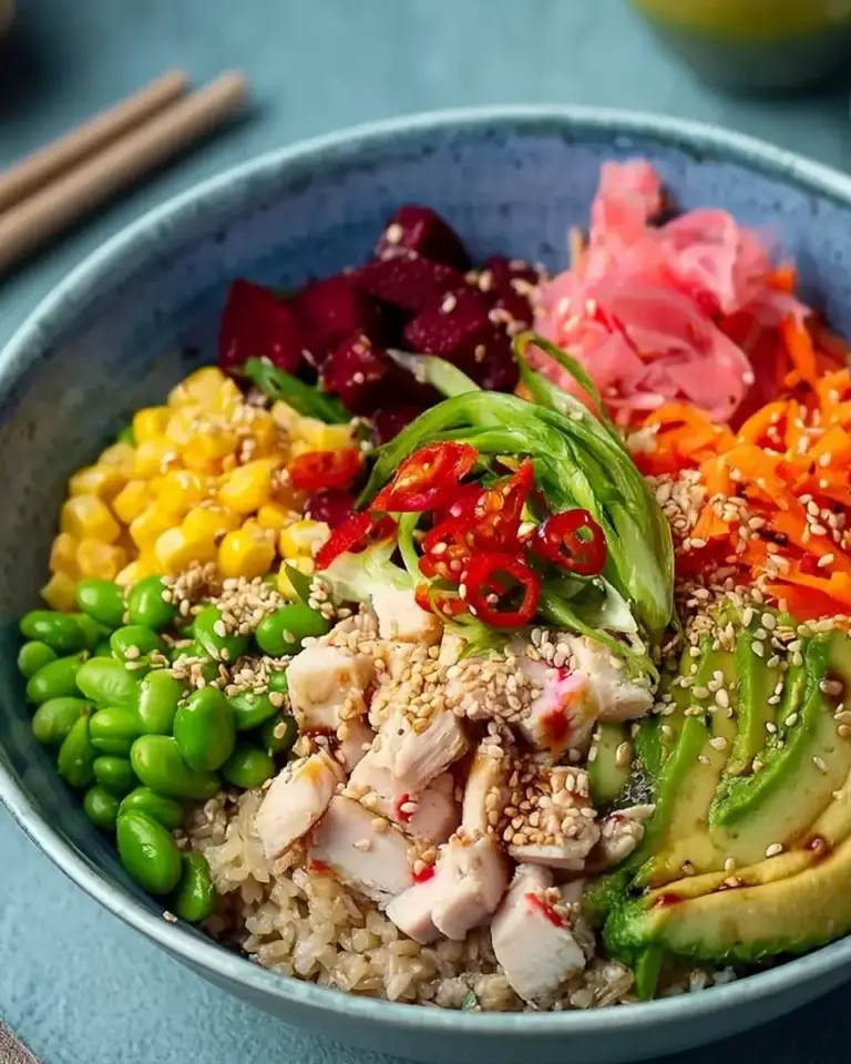 A delicious plate of Poke bowl