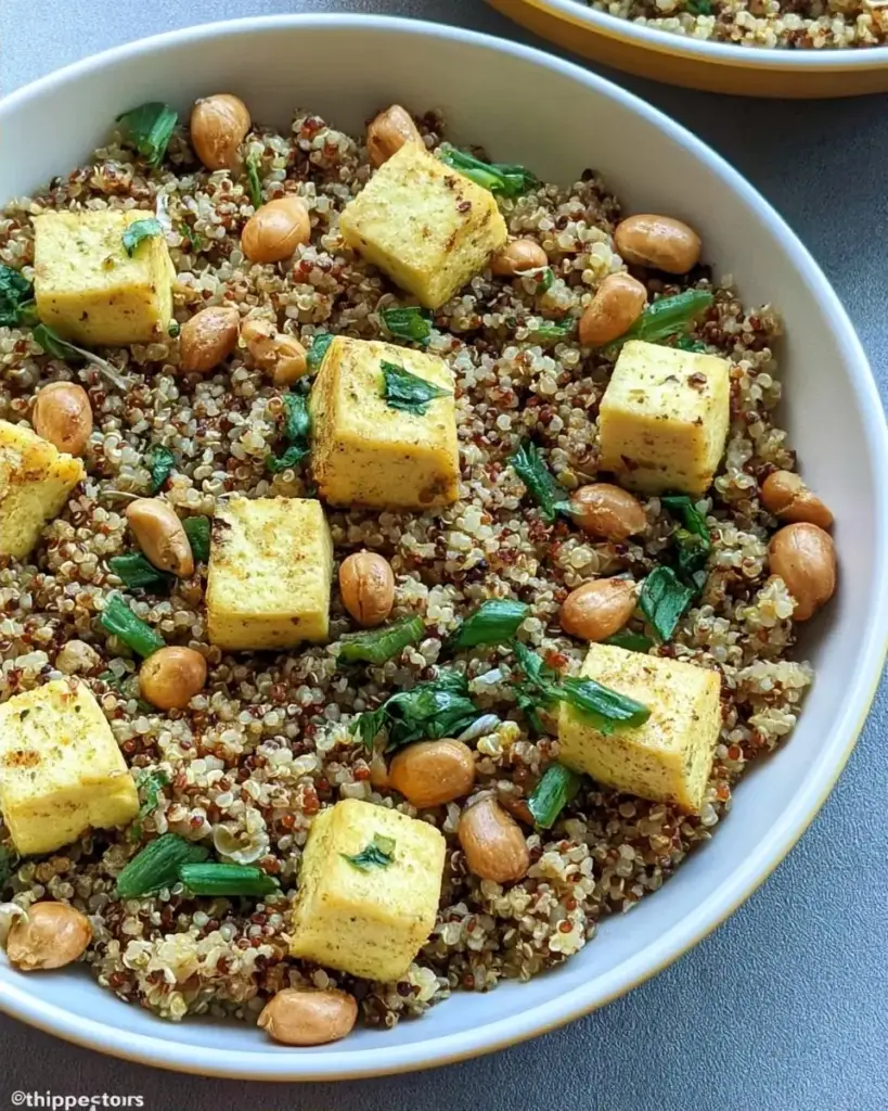 A delicious plate of Quinoa Cottage Cheese