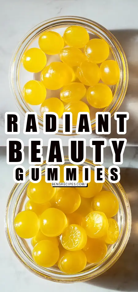 Pinterest pin (Design 1) for Lemon Collagen Gummies for Hair & Skin: Unlock Radiant Beauty!