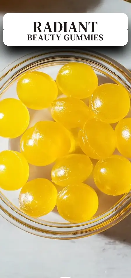 Pinterest pin (Design 2) for Lemon Collagen Gummies for Hair & Skin: Unlock Radiant Beauty!
