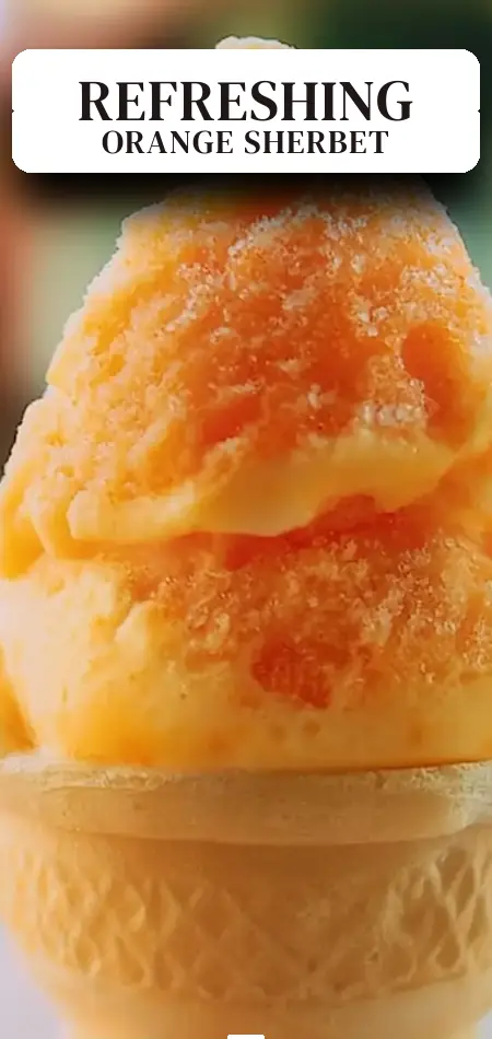 Pinterest pin (Design 2) for Orange Crush Sherbet: The Easy and Refreshing Summer Treat
