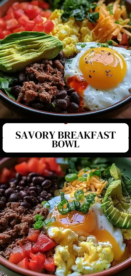 Pinterest pin (Design 3) for Breakfast Burrito Bowl