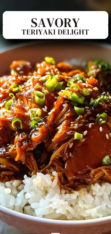Pinterest pin (Design 2) for Crock Pot Teriyaki Chicken