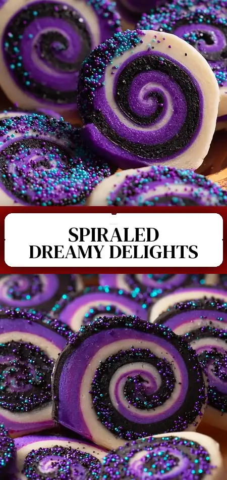 Pinterest pin (Design 3) for Magical Spiral Cookies
