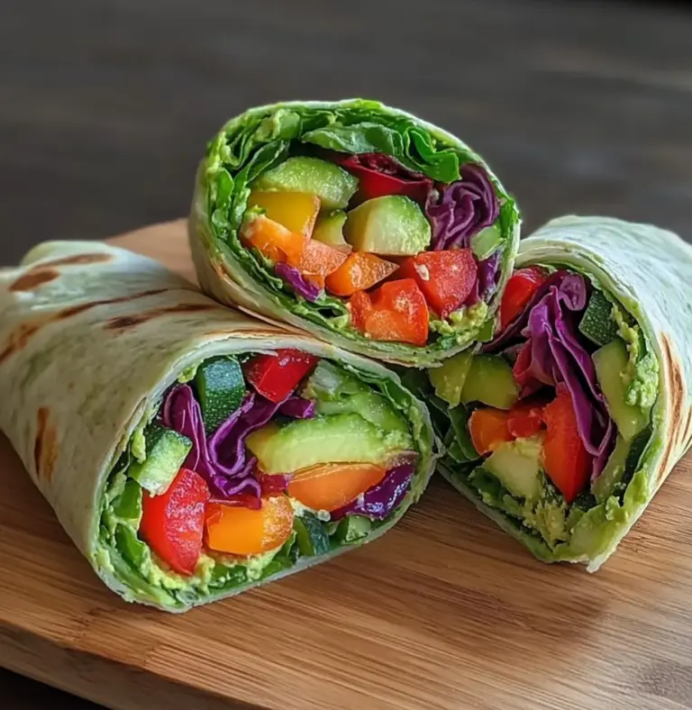 Simple Dr. Seuss Rainbow Veggie Wraps