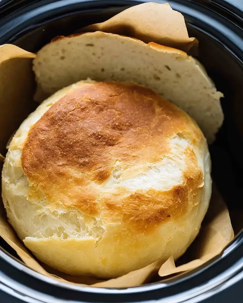 A delicious plate of Slow Cooker Bread