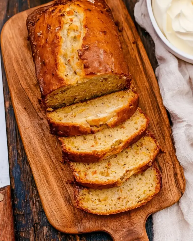 A delicious plate of Southern Peach Bread