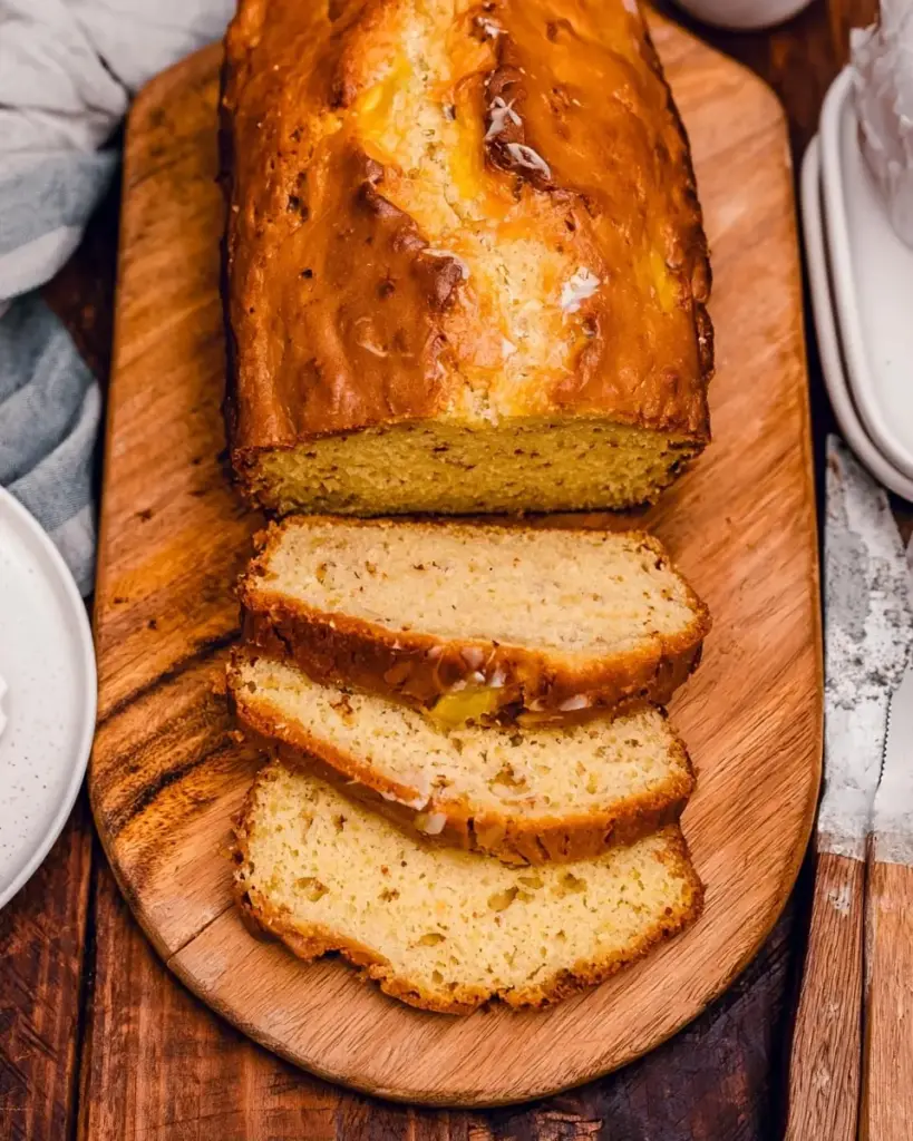 A delicious plate of Southern Peach Bread
