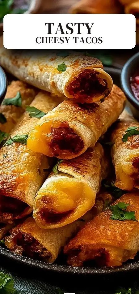 Pinterest pin (Design 2) for Cheesy Taco Sticks