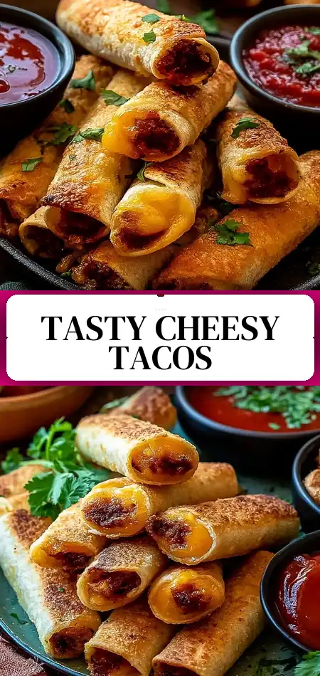 Pinterest pin (Design 3) for Cheesy Taco Sticks