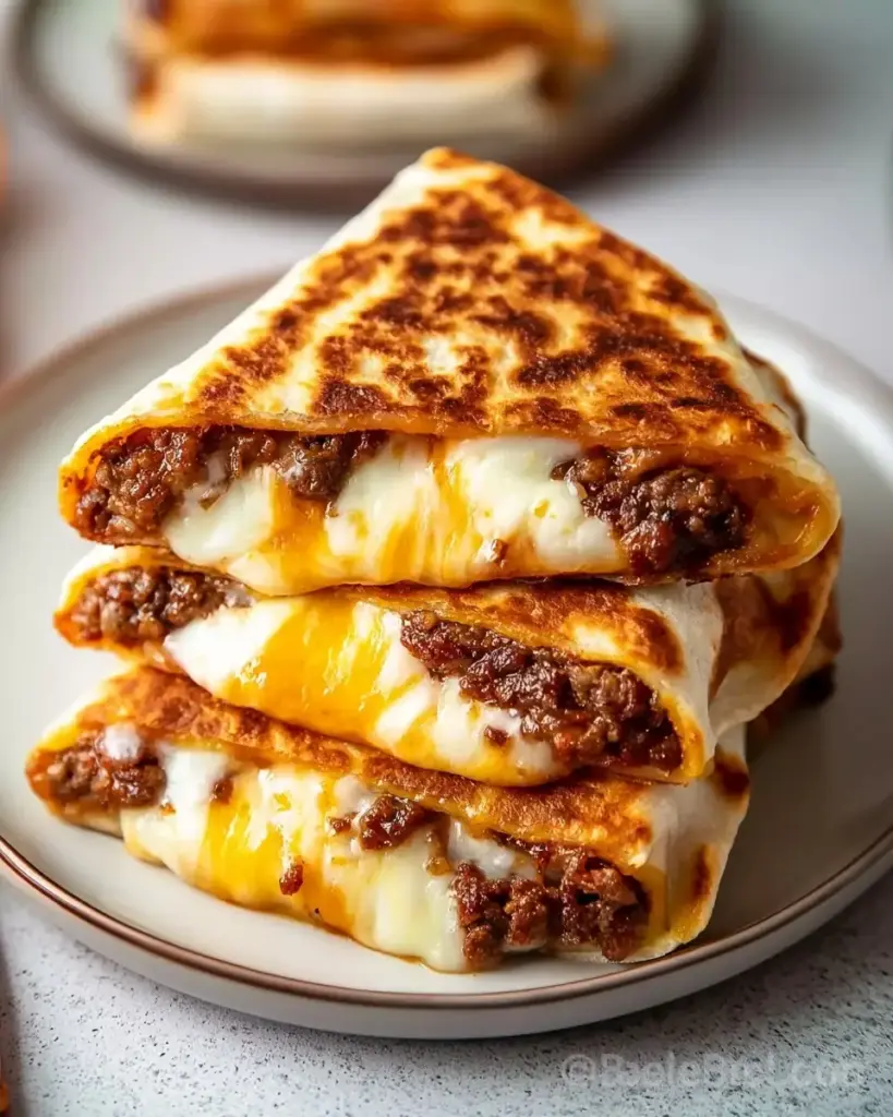 A delicious plate of Taco Bell Quesarito: Crispy and Cheesy