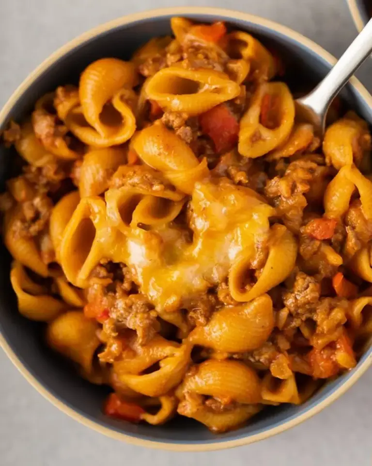A delicious plate of Taco Pasta Recipe