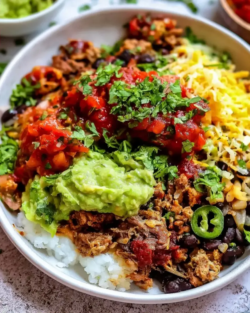 A delicious plate of Taco Rice Bowl