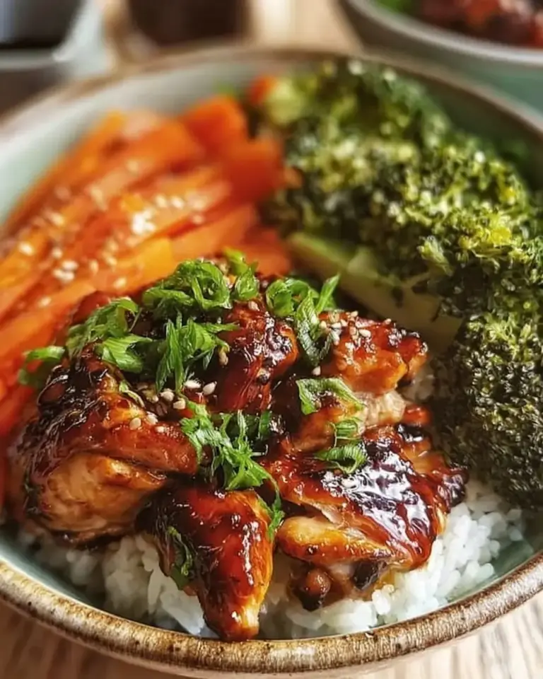 A delicious plate of Teriyaki Chicken Bowls