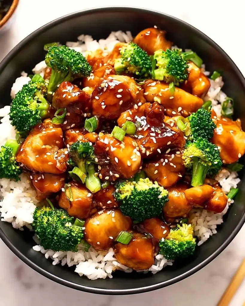 A delicious plate of Teriyaki Chicken Rice Bowls