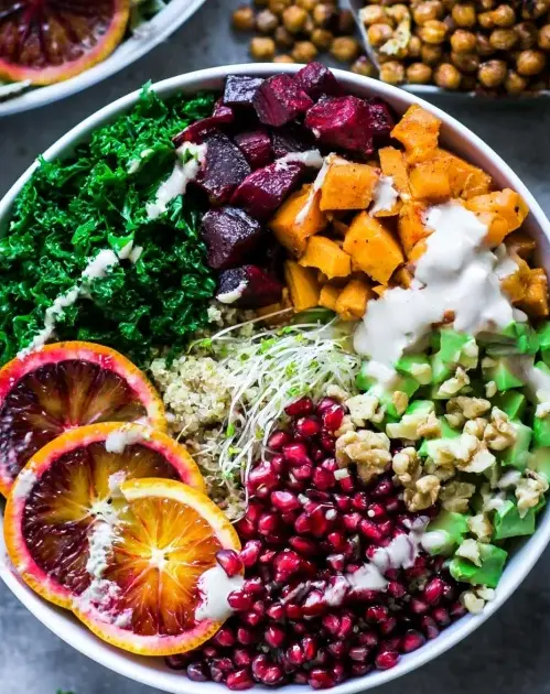 A delicious plate of The Best Buddha Bowl Recipe
