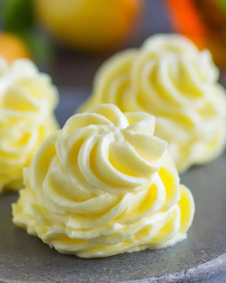 A delicious plate of The Best Lemon Buttercream Recipe (video)