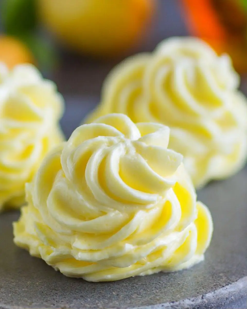 A delicious plate of The Best Lemon Buttercream Recipe (video)
