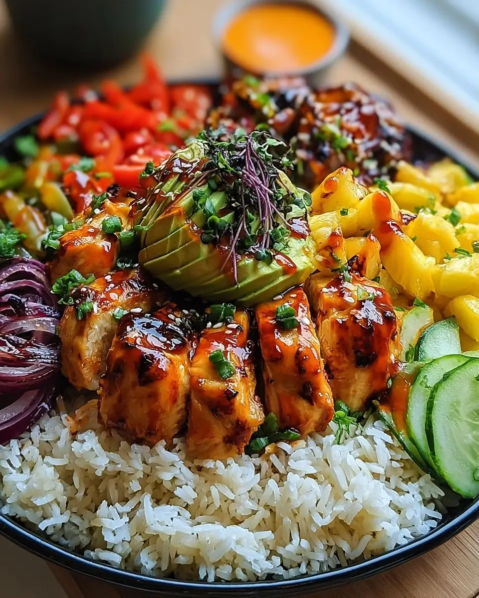 A delicious plate of The Ultimate Charred Shrimp and Avocado Bowl