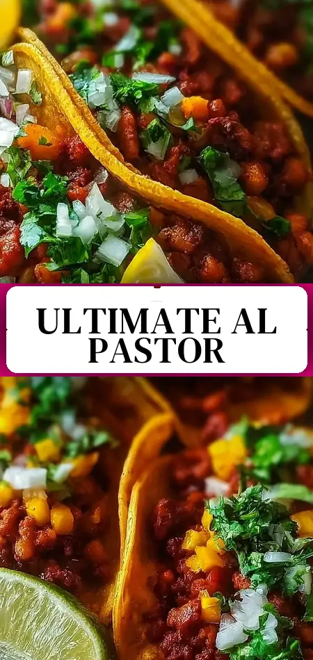 Pinterest pin (Design 3) for Authentic Al Pastor Tacos: The Incredible Ultimate Recipe