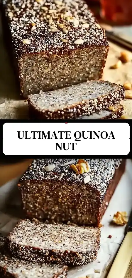 Pinterest pin (Design 3) for Quinoa Seed And Nut Bread: An Amazing Ultimate Recipe