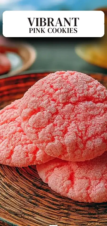 Pinterest pin (Design 2) for Mexican Pink Cookies