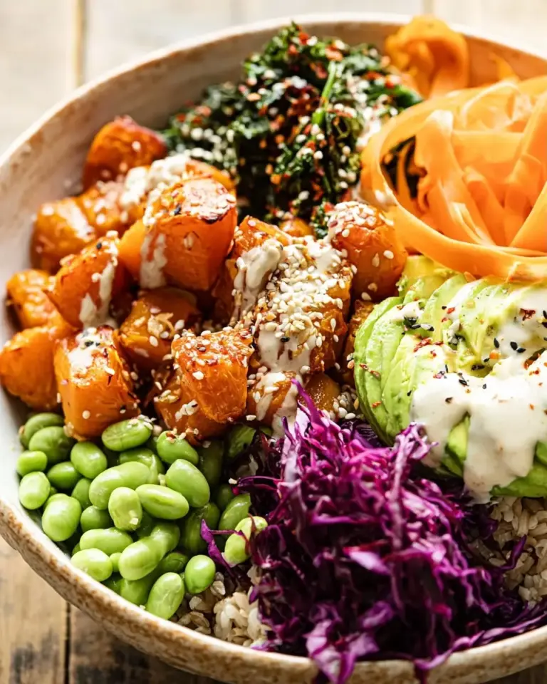 A delicious plate of Vegan Buddha Bowl