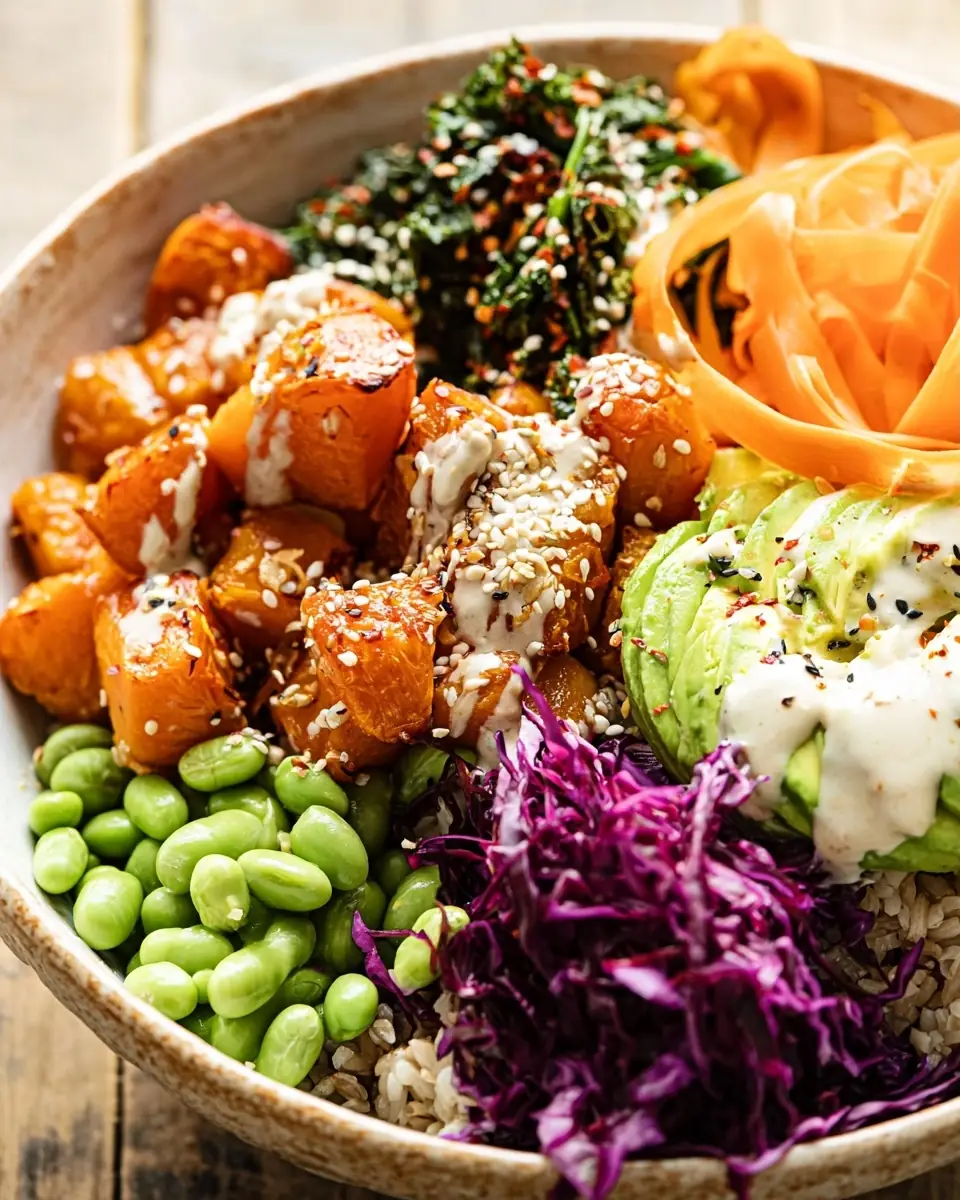 A delicious plate of Vegan Buddha Bowl