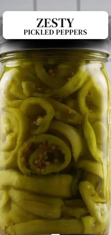 Pinterest pin (Design 2) for Pickled Banana Peppers