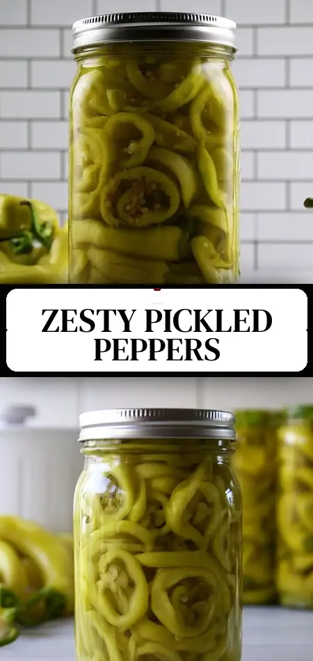 Pinterest pin (Design 3) for Pickled Banana Peppers