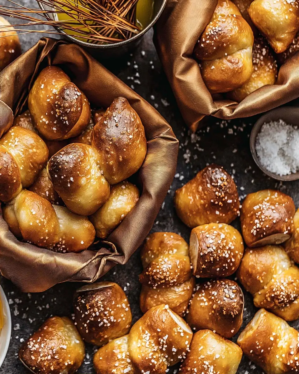 A delicious plate of 10 Minute Fluffy Air Fryer Pretzel Bites