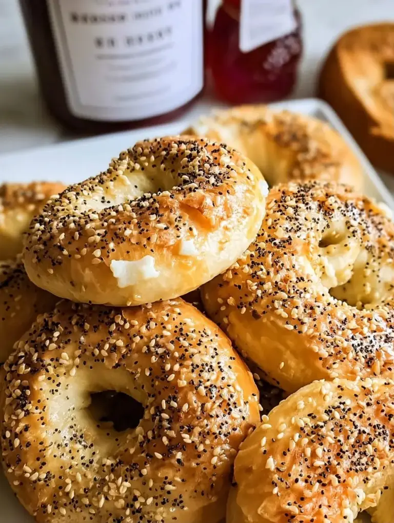 A delicious plate of 3 Ingredient Cottage Cheese Bagels