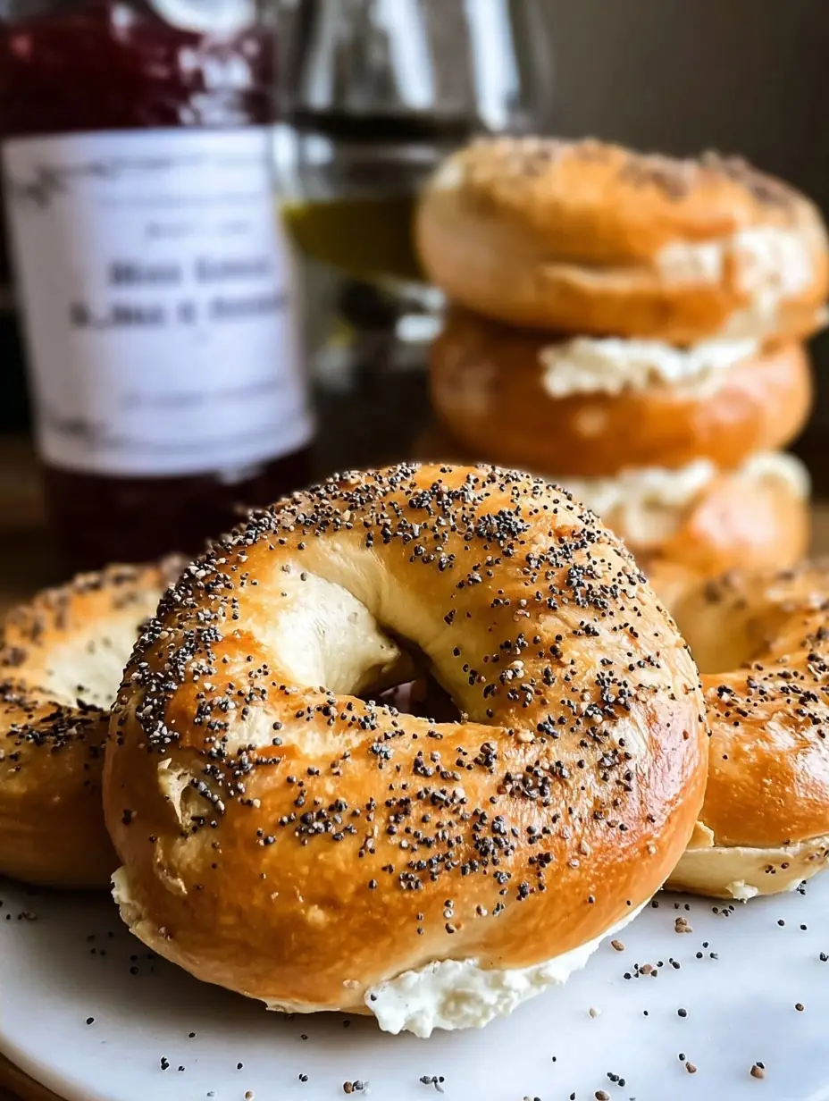 A delicious plate of 3 Ingredient Cottage Cheese Bagels