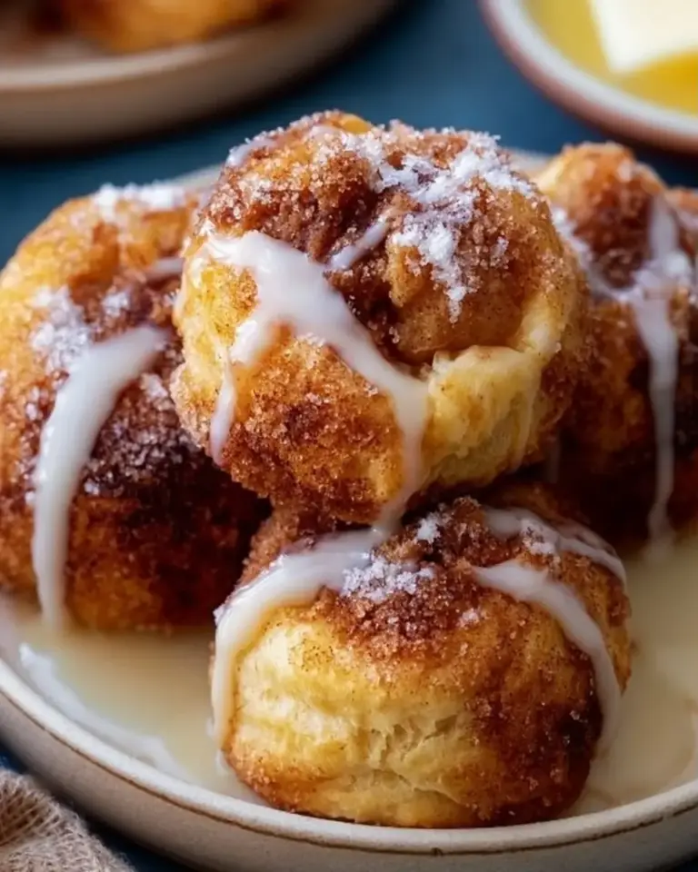 A delicious plate of Air-Fryer Apple Pie Bombs