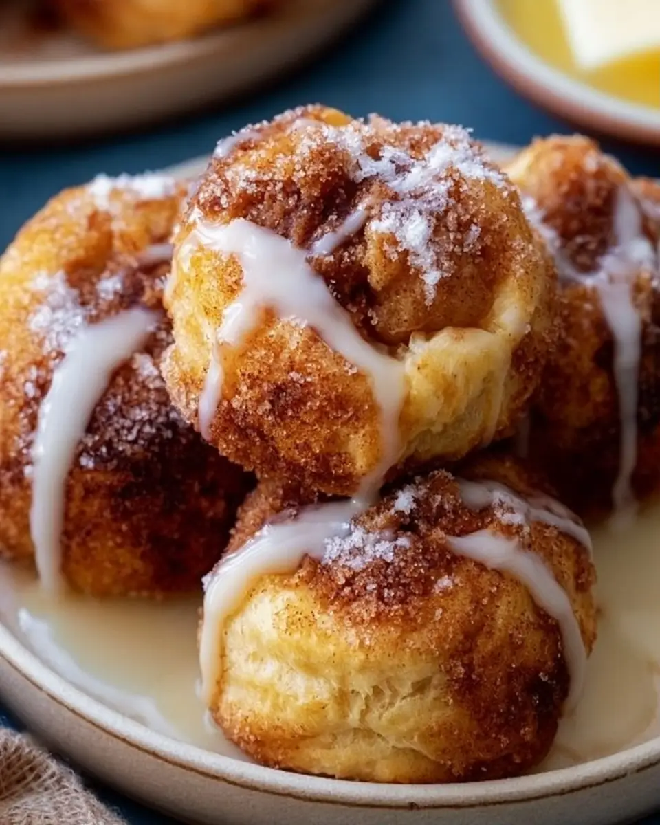 A delicious plate of Air-Fryer Apple Pie Bombs