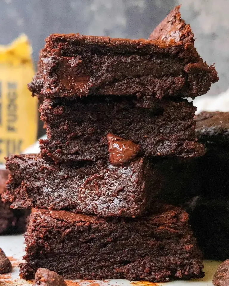 A delicious plate of Air Fryer Fudge Brownies Recipe