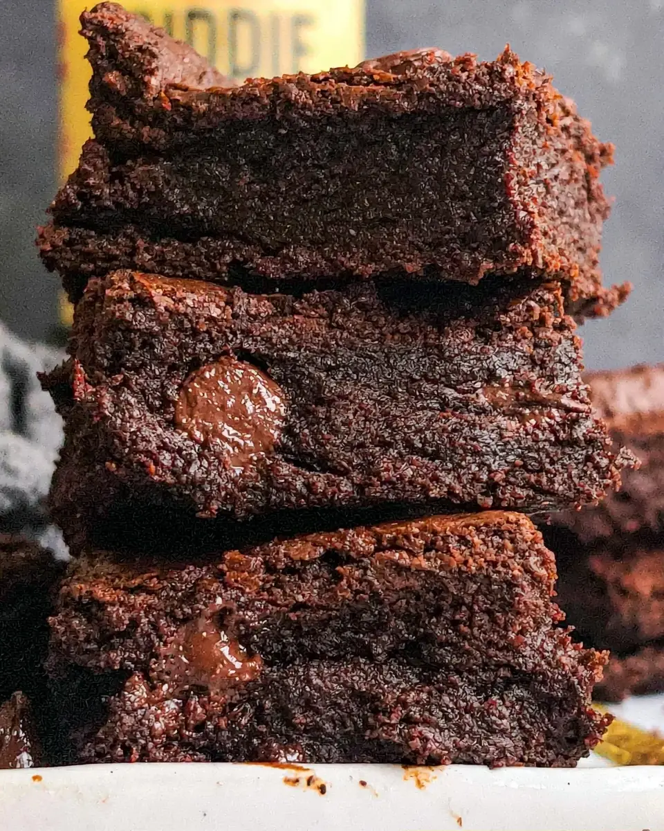 A delicious plate of Air Fryer Fudge Brownies Recipe