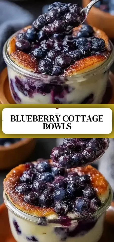 Baked Blueberry Cottage Cheese Breakfast Bowls
