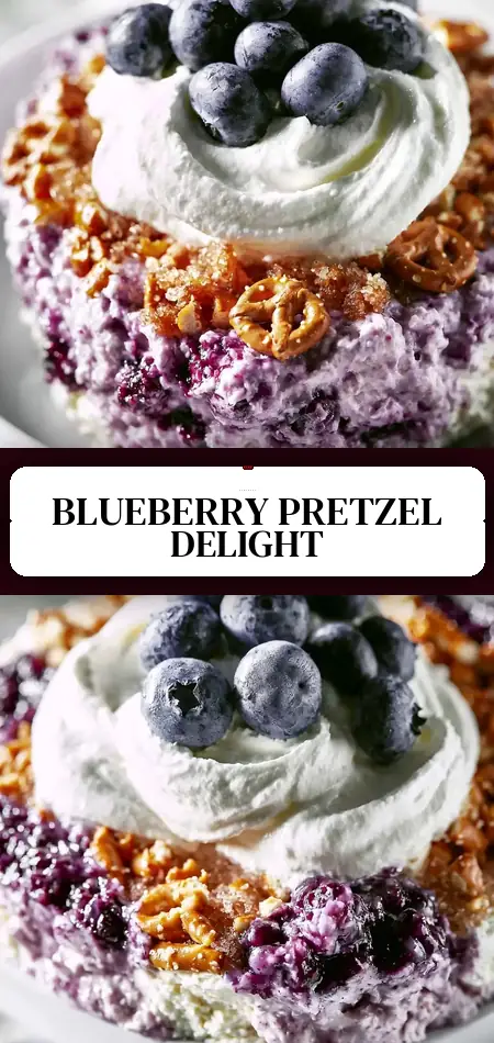 Blueberry Pretzel Salad