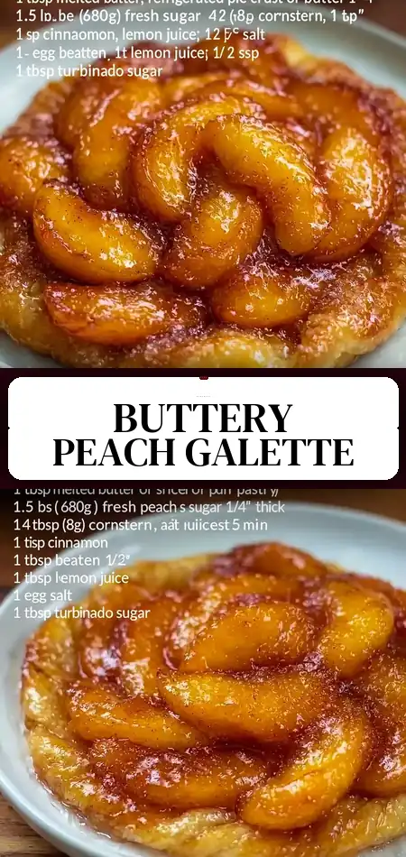 Quick Peach Galette: Buttery and Crisp