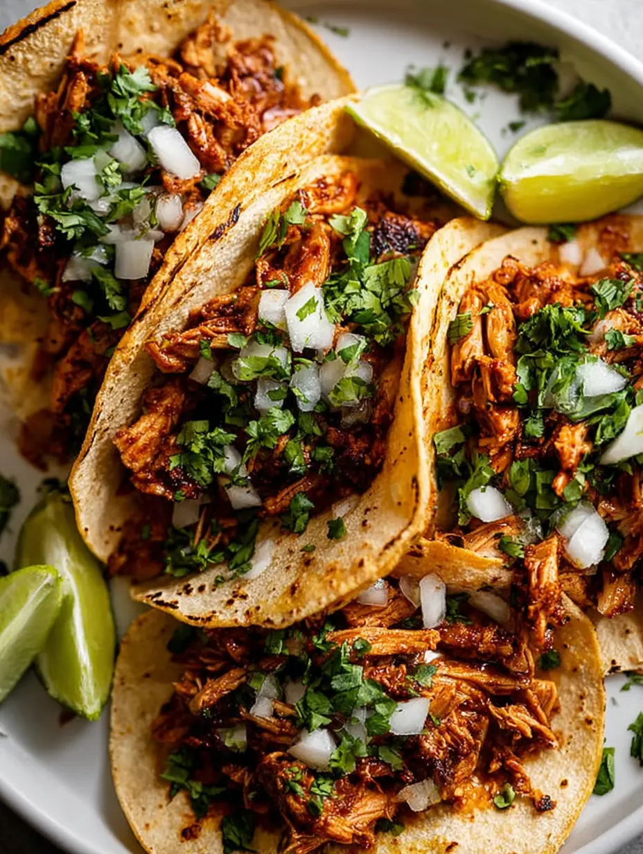 A delicious plate of Best Chicken Street Tacos: Quick, Flavorful & Authentic!