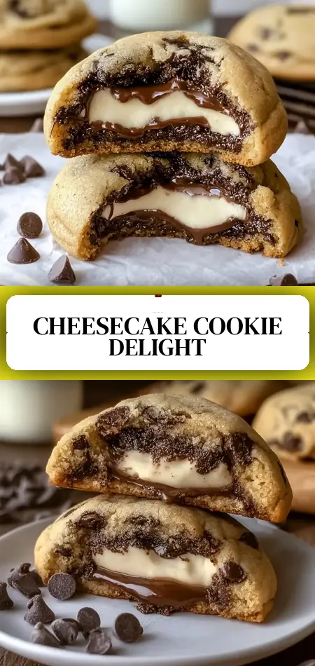 Cheesecake Stuffed Chocolate Chip Cookies: Indulgence Awaits