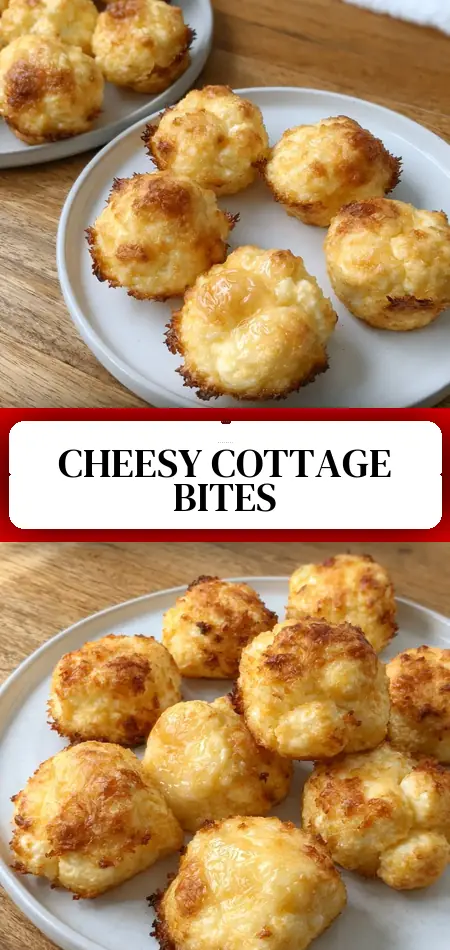 2 Ingredient Cheesy Cottage Cheese Bites