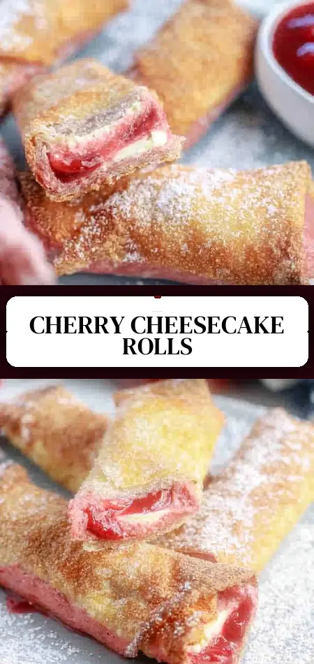 Easy Air Fryer Cherry Cheesecake Egg Rolls