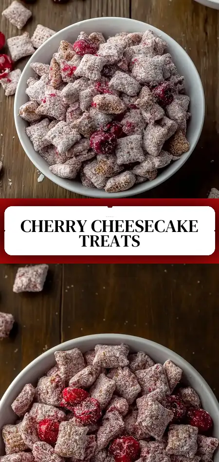 Cherry Cheesecake Puppy Chow Recipe
