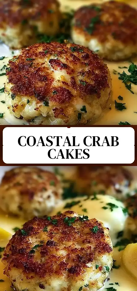 Pinterest pin (Design 3) for Ruth’s Chris Crab Cakes: A Taste of Coastal Elegance