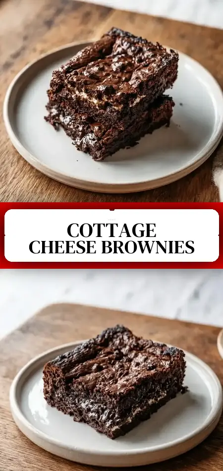 Protein Cottage Cheese Flourless Brownies