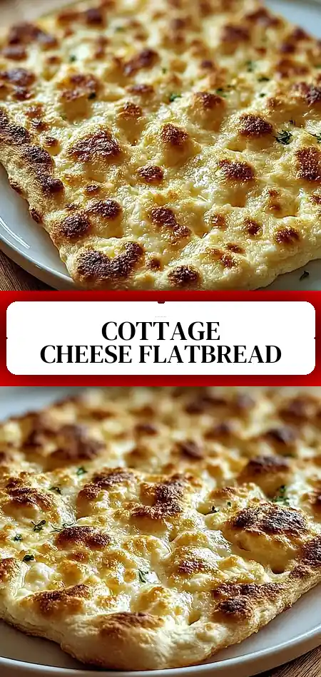 Easy 2-Ingredient Cottage Cheese Flatbread